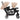 Tandem Stroller Taupe And Black Steel