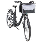 Trixie Front Bicycle Basket For Pet 41X26X26 Cm Black And Grey