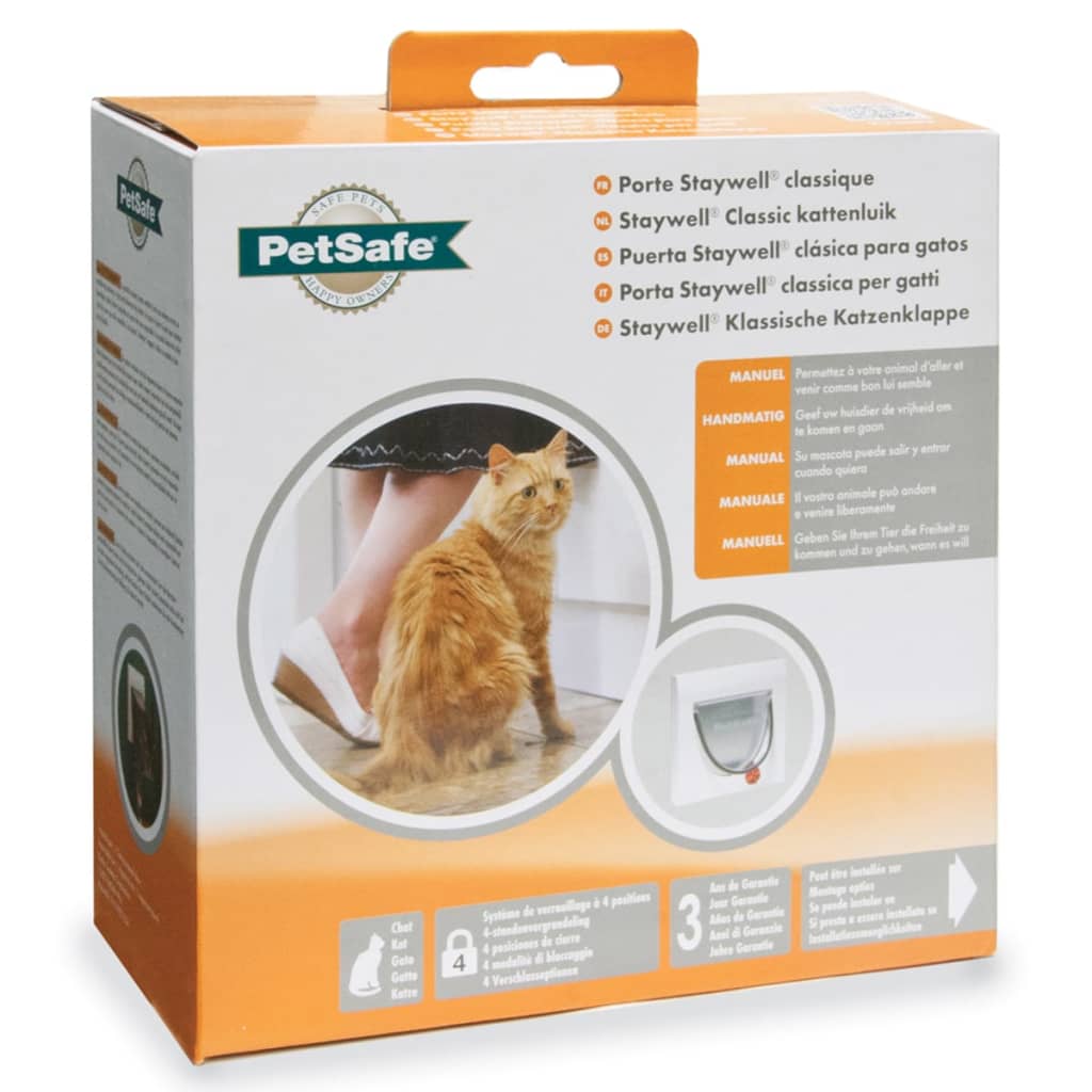 Petsafe Manual 4-Way Cat Flap Classic 917 White