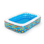 Inflatable Kids Pool Blue 229x152x56 cm
