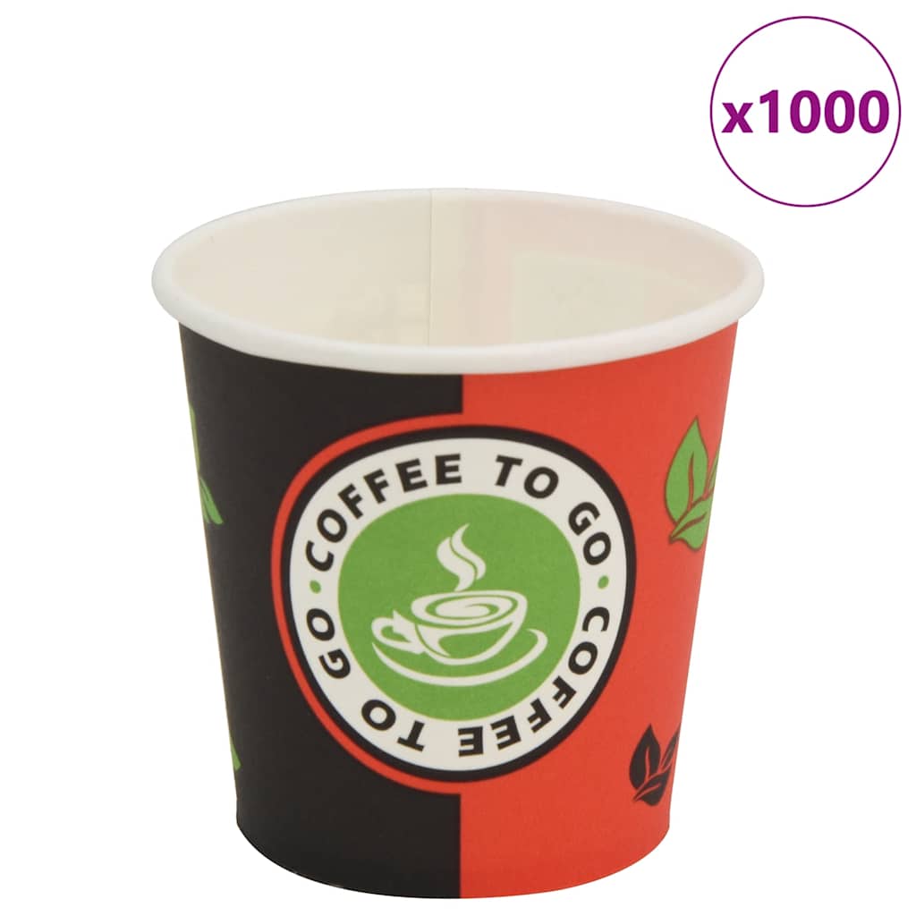1000 Pcs Disposable Coffee Cups Paper (4 Oz)