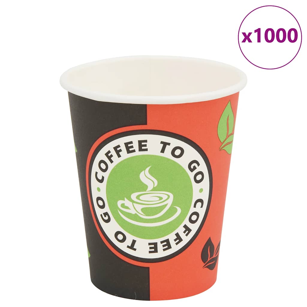 1000 Pcs Disposable Coffee Cups Paper (4 Oz)