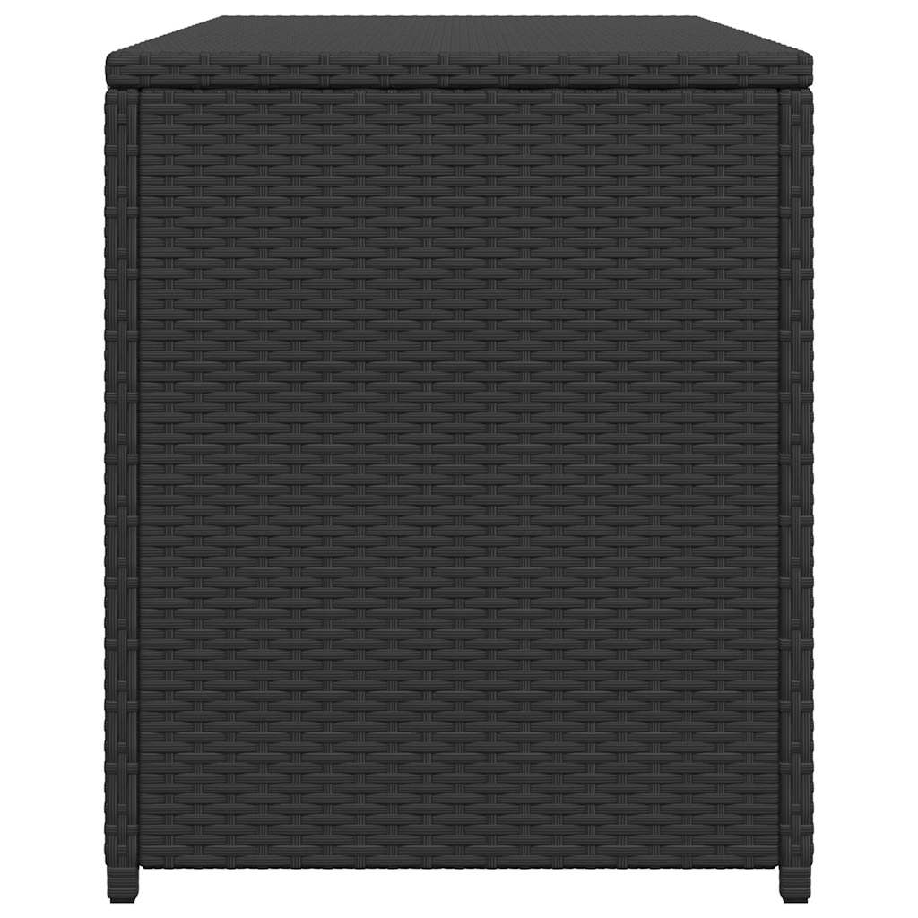 Garden Storage Box Black 120x50x60 cm Poly Rattan