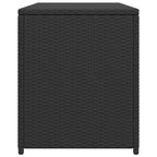 Garden Storage Box Black 120x50x60 cm Poly Rattan