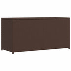 Garden Storage Box Brown 120x50x60 cm Poly Rattan