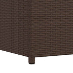 Garden Storage Box Brown 120x50x60 cm Poly Rattan