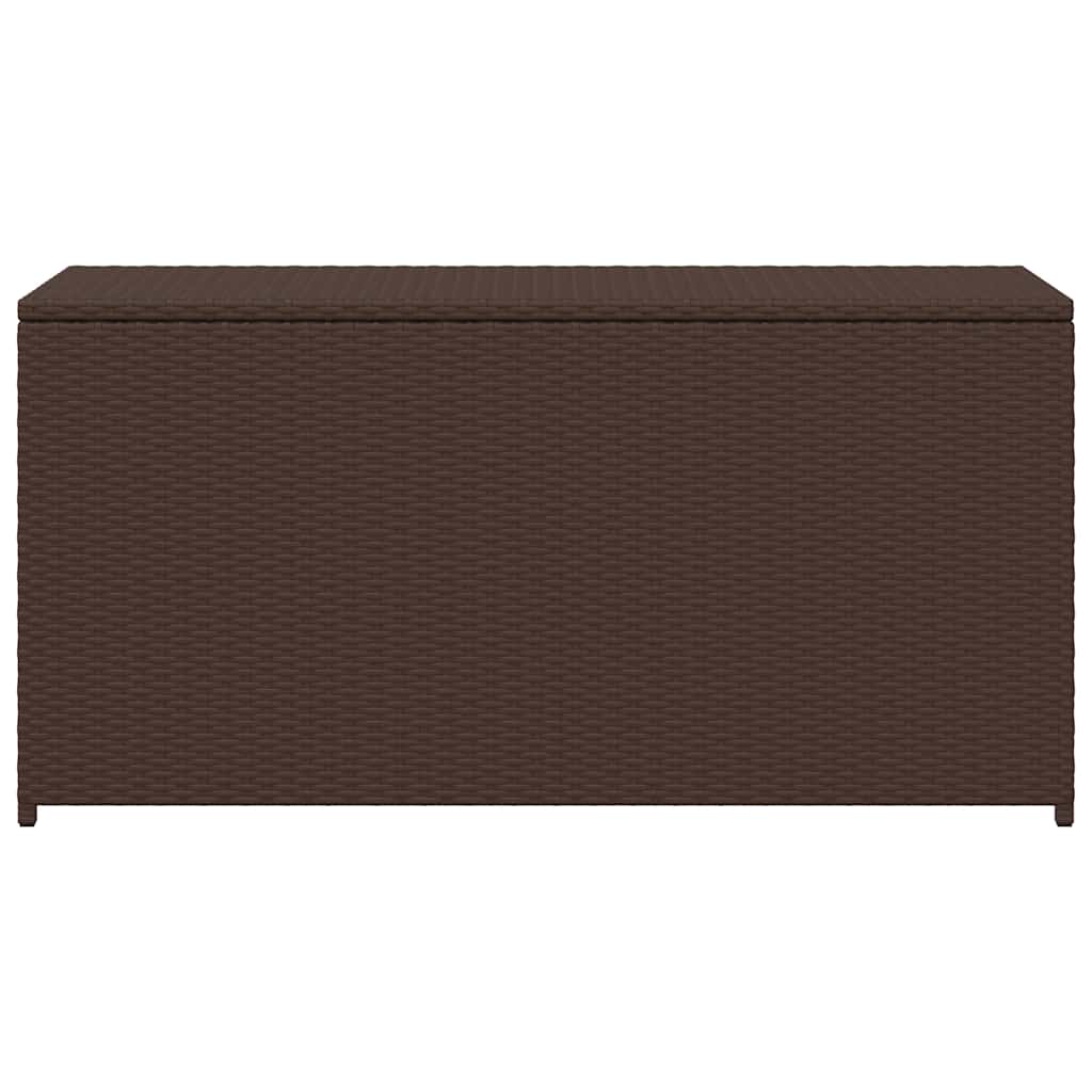 Garden Storage Box Brown 120x50x60 cm Poly Rattan