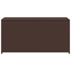 Garden Storage Box Brown 120x50x60 cm Poly Rattan