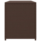 Garden Storage Box Brown 120x50x60 cm Poly Rattan