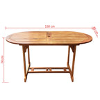 Furniture Set Brown Wood