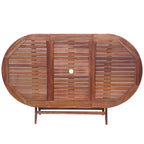 9 Piece Outdoor Dining Set with Cushions Solid Acacia Wood