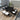 9 Piece Outdoor Dining Set with Cushions Poly Rattan Black
