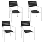 Furniture Set 5 pcs Black and White
