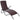Folding Sun Lounger Poly Rattan Brown