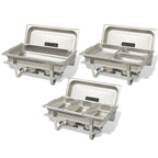 3 Piece Chafing Dish Set Stainless Steel