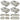 4 Piece Chafing Dish Set Stainless Steel