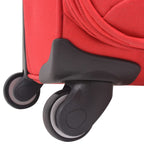 3 Piece Soft Case Trolley Set Red