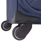 3 Piece Soft Case Trolley Set Navy Blue
