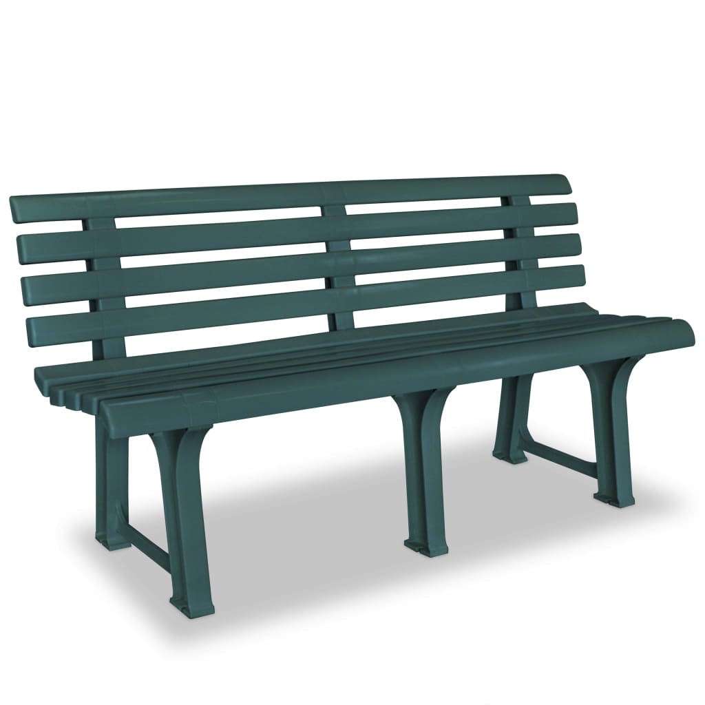 Garden Bench 145.5 cm Plastic Green