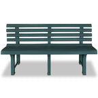 Garden Bench 145.5 cm Plastic Green