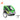 2-in-1 Bike Trailer & Stroller Green and Grey