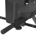 Wall-mounted Fitness Dip Station Black