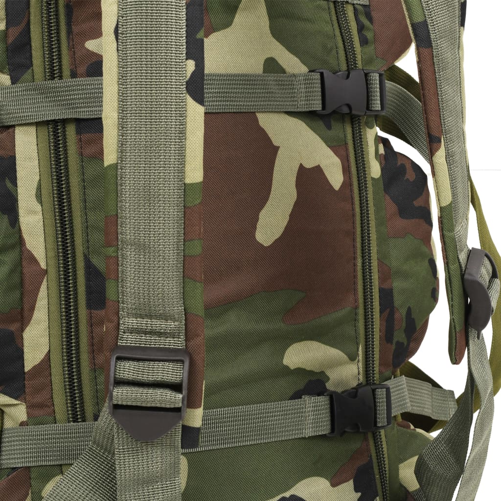 3-in-1 Army-Style Duffel Bag 45 L Camouflage