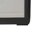 Garden Storage Cabinet with 3 Shelves Black and Grey