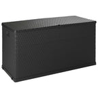 Garden Storage Box Anthracite 120x56x63 cm PP Rattan