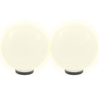 LED Bowl Lamps 2 pcs Spherical 30 cm PMMA