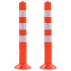 Traffic Control Bollards 5 Pcs Plastic 75 Cm