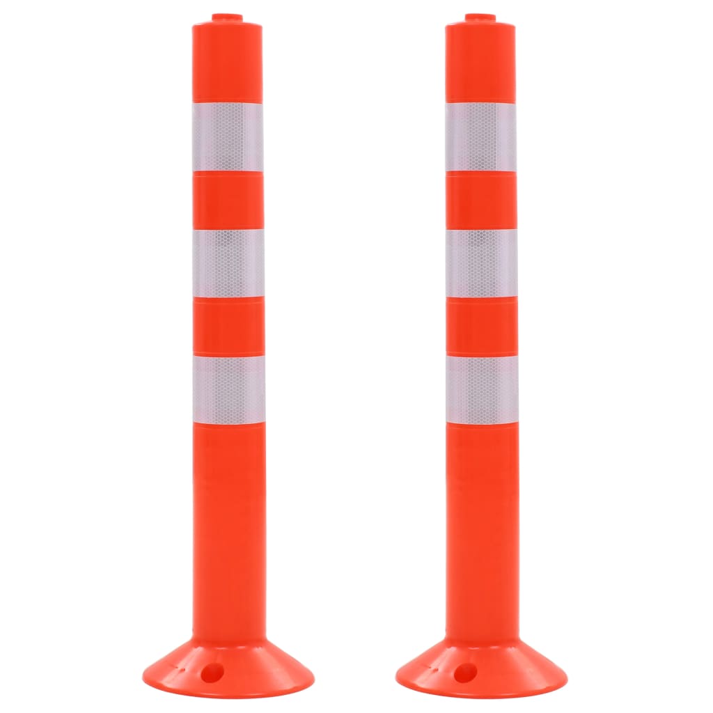 Traffic Control Bollards 5 Pcs Plastic 75 Cm