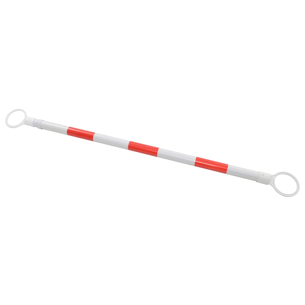 Retractable Traffic Cone Bars 2 Pcs Plastic 116-197 Cm