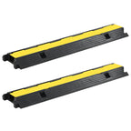 Cable Protector Ramp 2 Channels Rubber 101.5 Cm