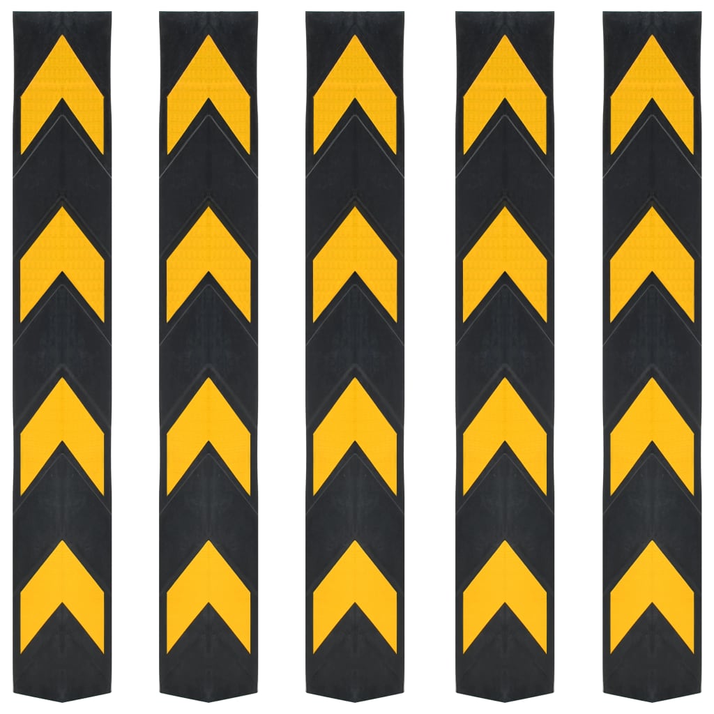 Reflective Corner Guards 5 Pcs Rubber 80 Cm