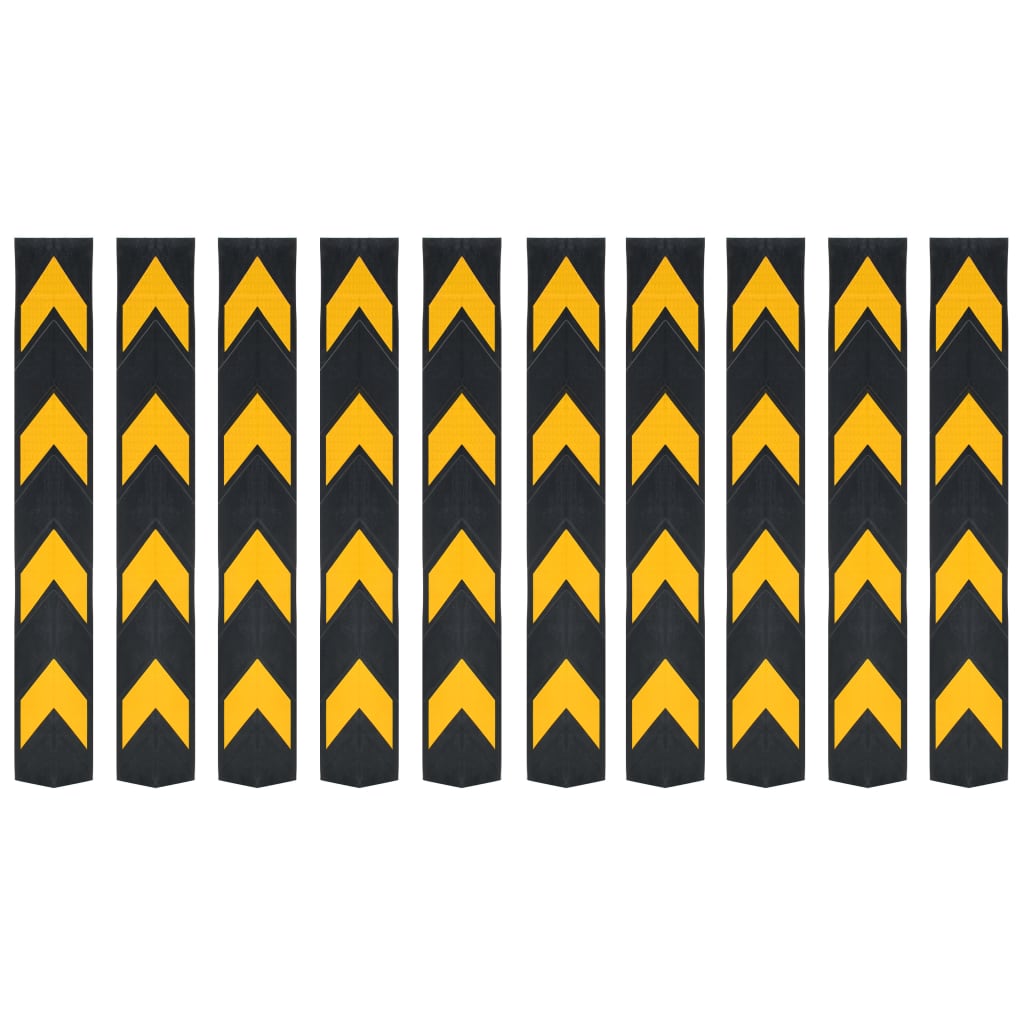 Reflective Corner Guards 5 Pcs Rubber 80 Cm