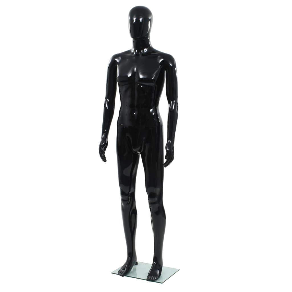 Full Body Mannequin With Glass Base Glossy 175 Cm