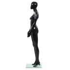 Full Body Mannequin With Glass Base Glossy 175 Cm
