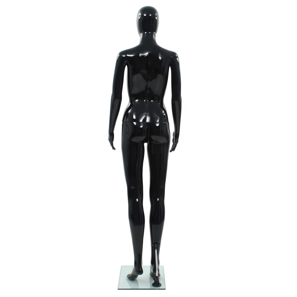 Full Body Mannequin With Glass Base Glossy 175 Cm