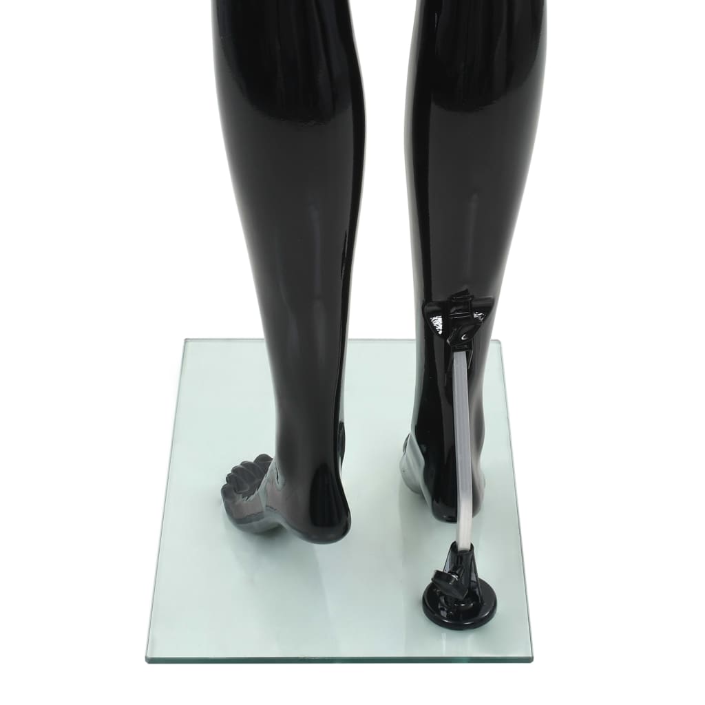 Full Body Mannequin With Glass Base Glossy 175 Cm