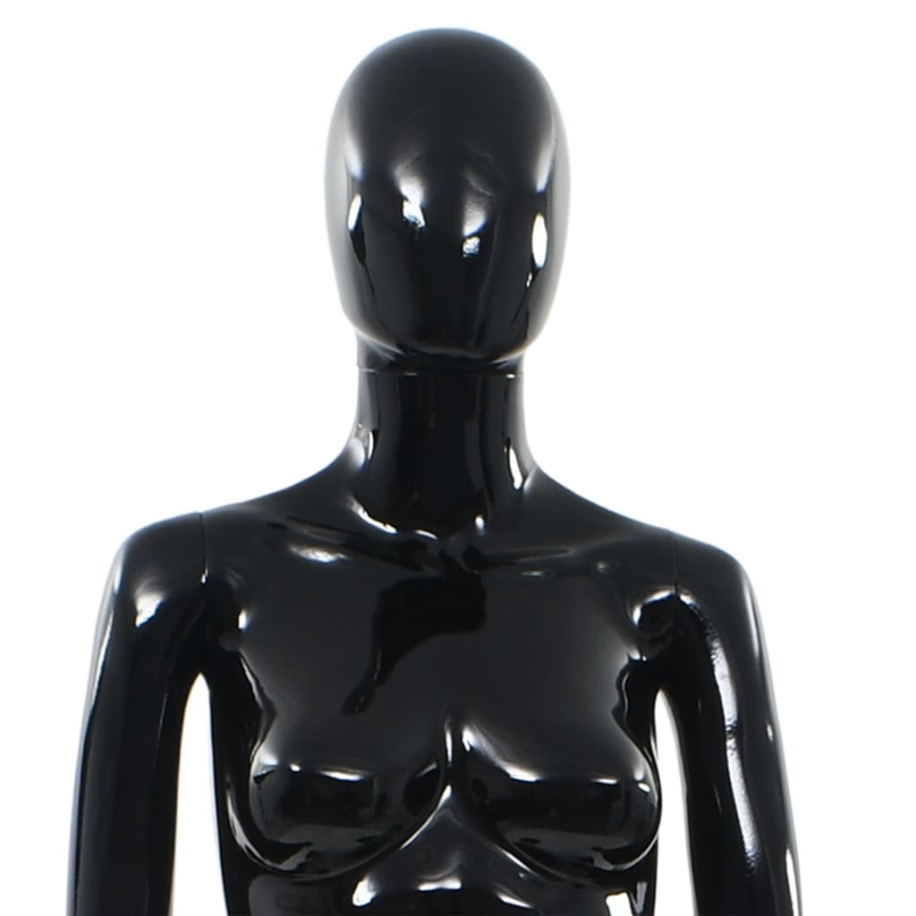 Full Body Mannequin With Glass Base Glossy 175 Cm