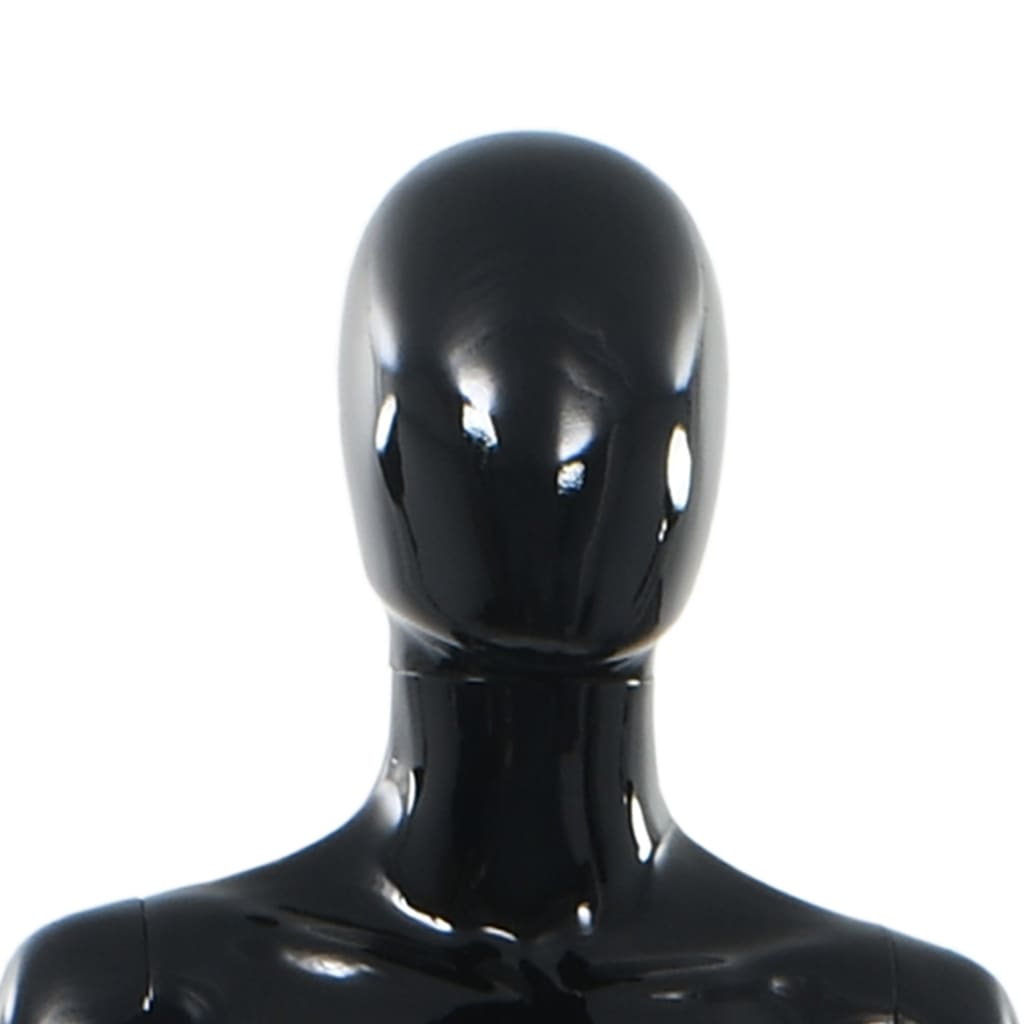 Full Body Mannequin With Glass Base Glossy 175 Cm