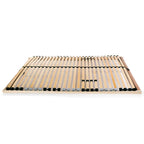 Slatted Bed Base without Mattress with 28 Slats 7 Zones 140x200 cm