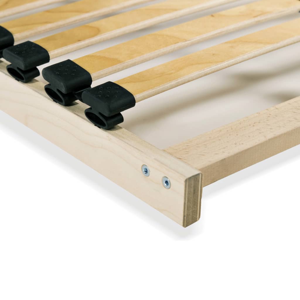 Slatted Bed Base without Mattress with 28 Slats 7 Zones 140x200 cm