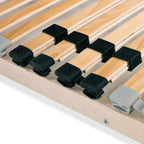 Slatted Bed Base without Mattress with 28 Slats 7 Zones 140x200 cm