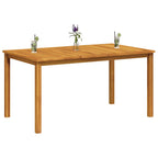 Garden Table 150x90x74 cm Solid Acacia Wood