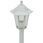 Garden Post Lights 6 pcs E27 110 cm Aluminium White