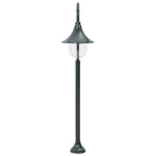 Garden Post Light E27 120 cm Aluminium Dark Green