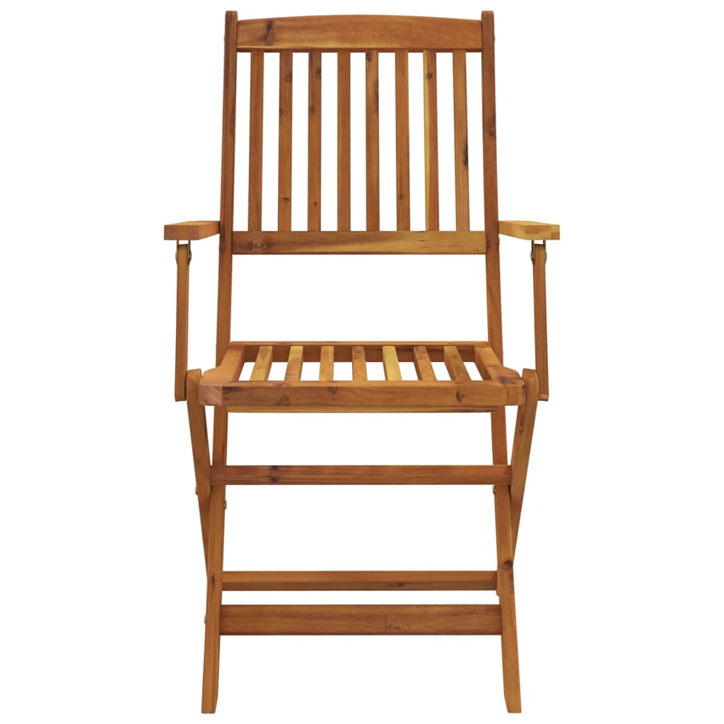 7 Piece Folding Outdoor Dining Set Solid Acacia Wood