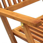 7 Piece Folding Outdoor Dining Set Solid Acacia Wood